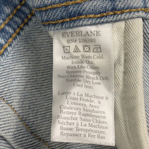 Everlane The Mariner Jean Wide Leg High Rise Light Indigo Denim 33 NWT Coastal - Picture 12 of 16